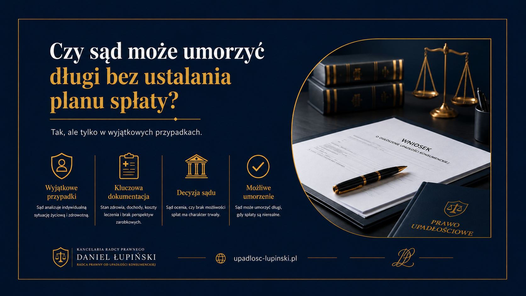 Kiedy sąd może umorzyć długi bez planu spłaty w upadłości konsumenckiej